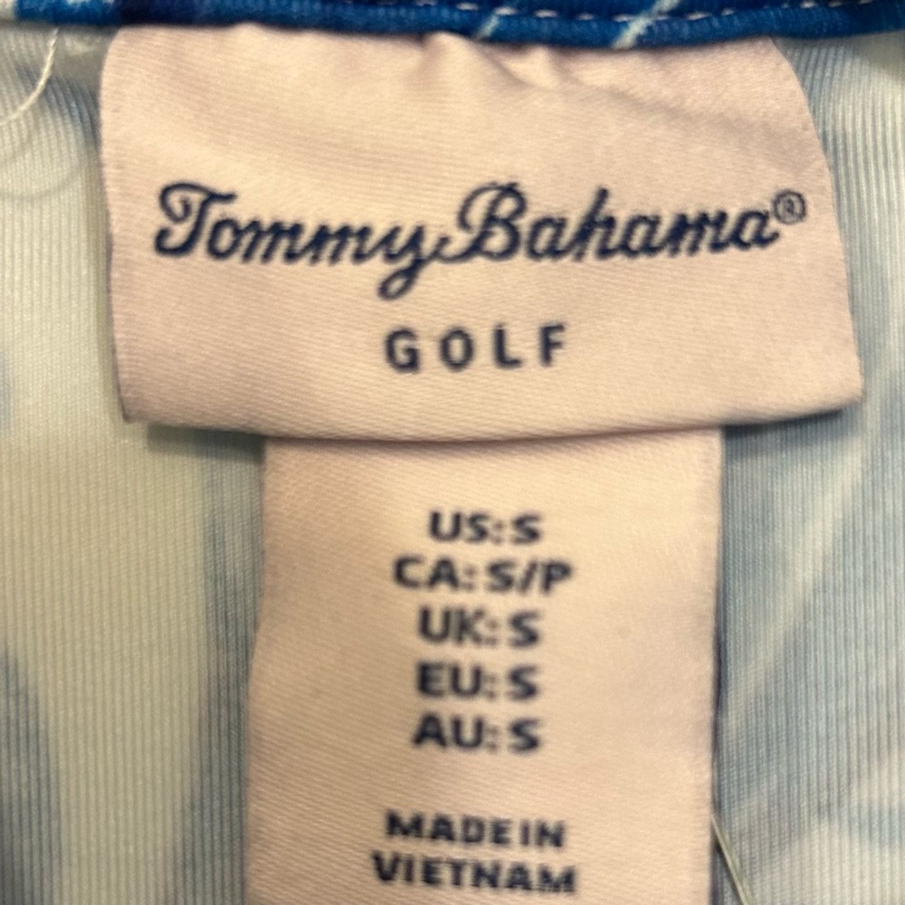 Tommy Bahama Golf Dress Small NWT UPF 50 Moisture Wicking Blue Palm Print - Picture 7 of 8